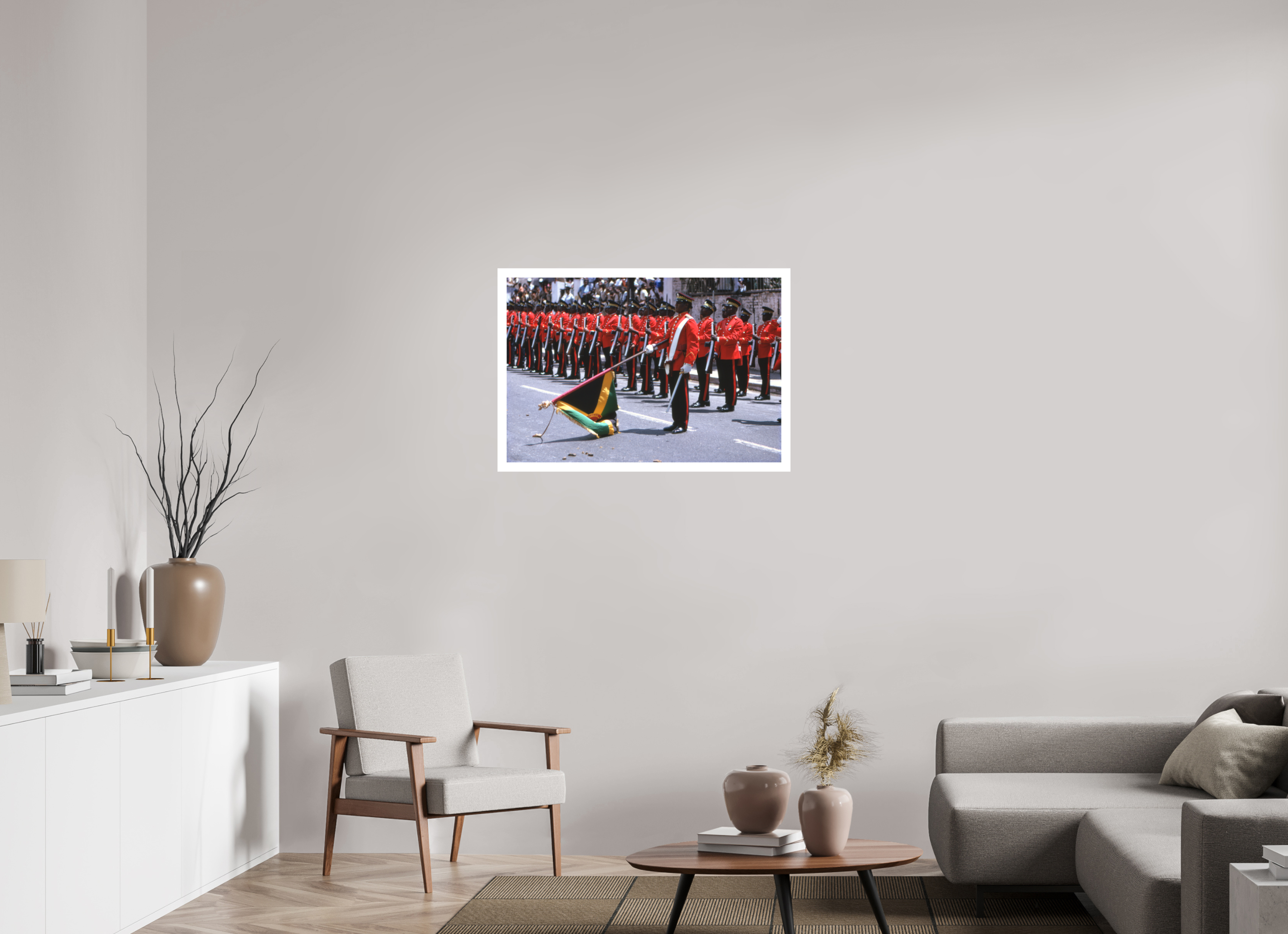 89.1 x 60 cm, Fuji Crystal Archive Silk - Reds Guard of honour
