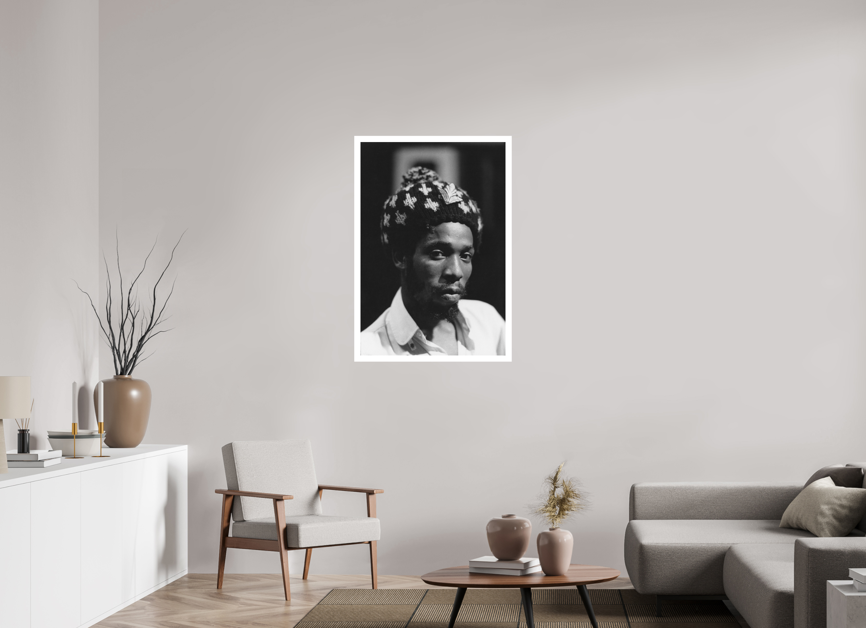 70 x 103 cm, Ilford B&W paper, matte, 3 cm white border Big Youth
