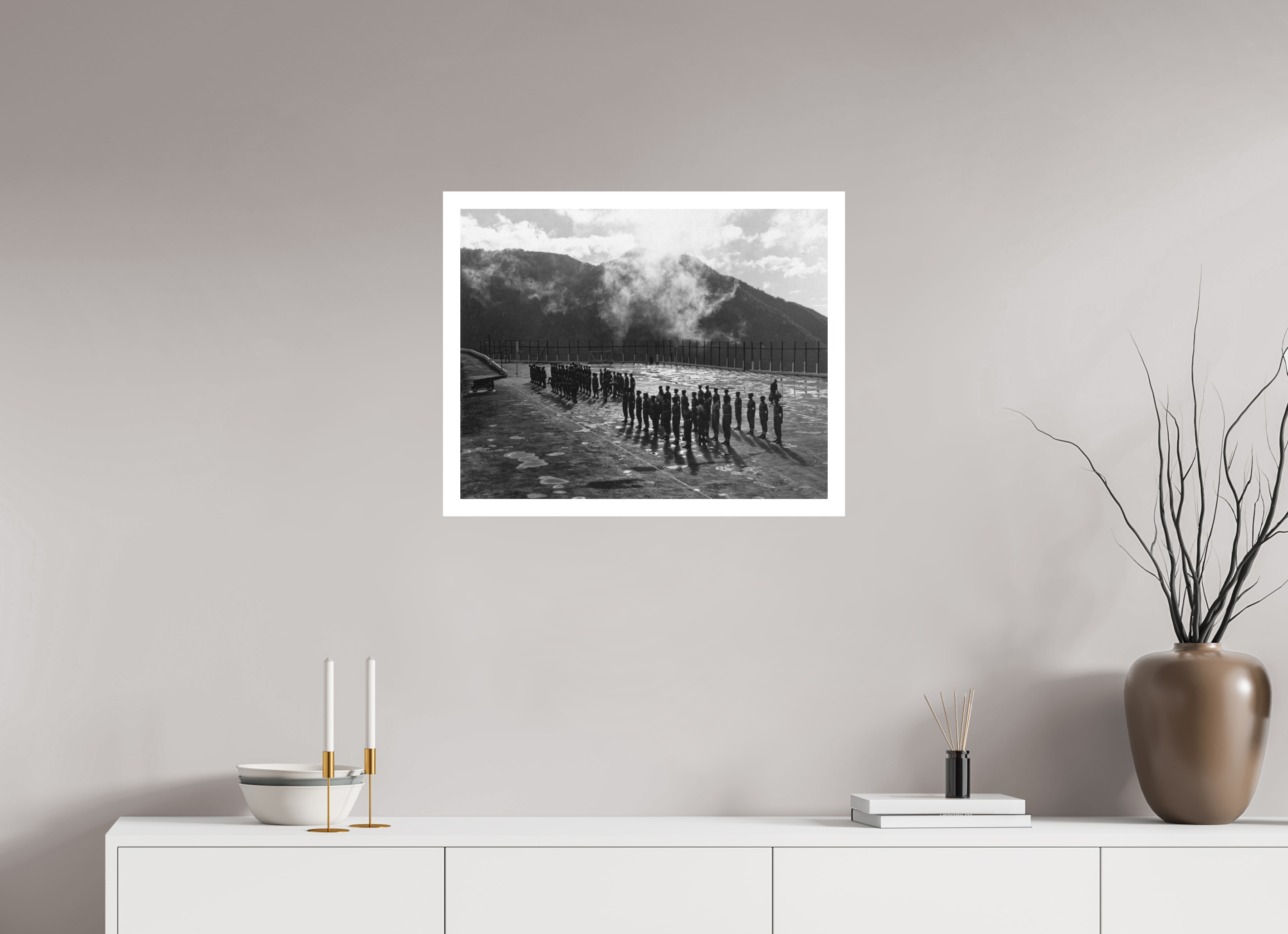 63.3 x 50 cm, Ilford B&W paper, matte 3 cm white border Jamaica Defence Force - Magnum Files