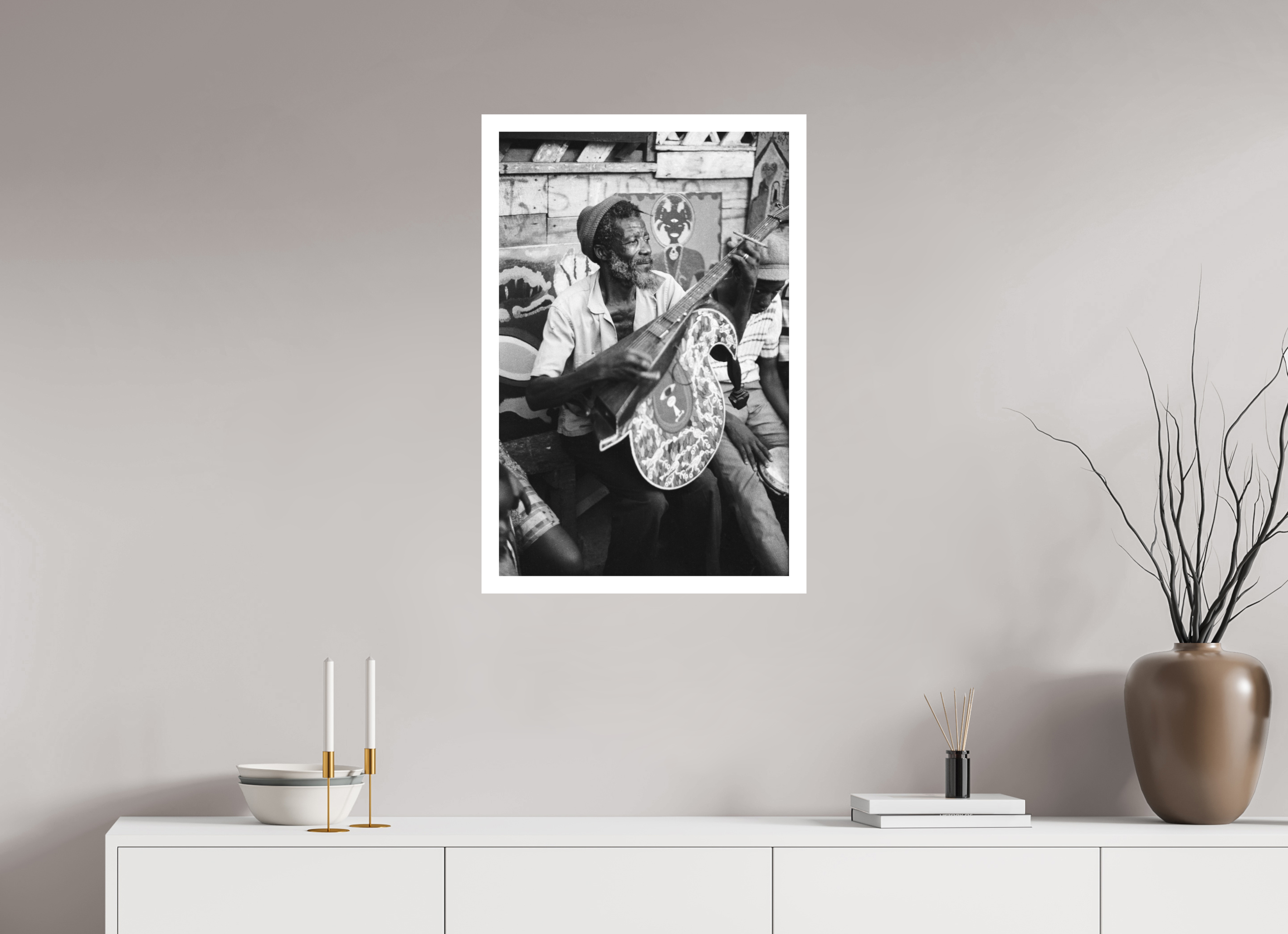 50 x 76.6 cm, Ilford B&W paper, matte 3 cm white border Brother Brown - Magnum File