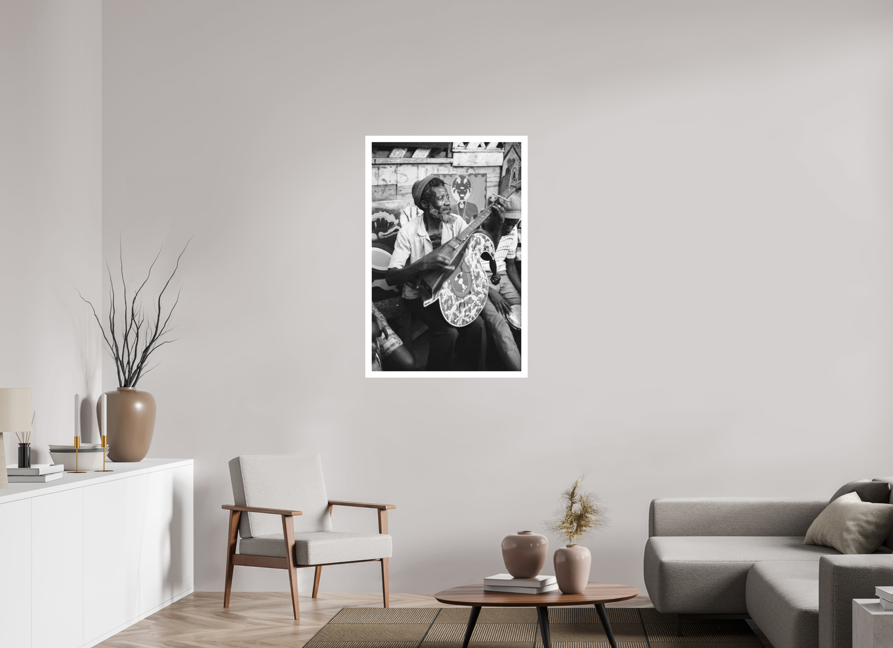 70 x 107.2 cm, Ilford B&W paper, matte 3 cm white border Brother Brown - Magnum File