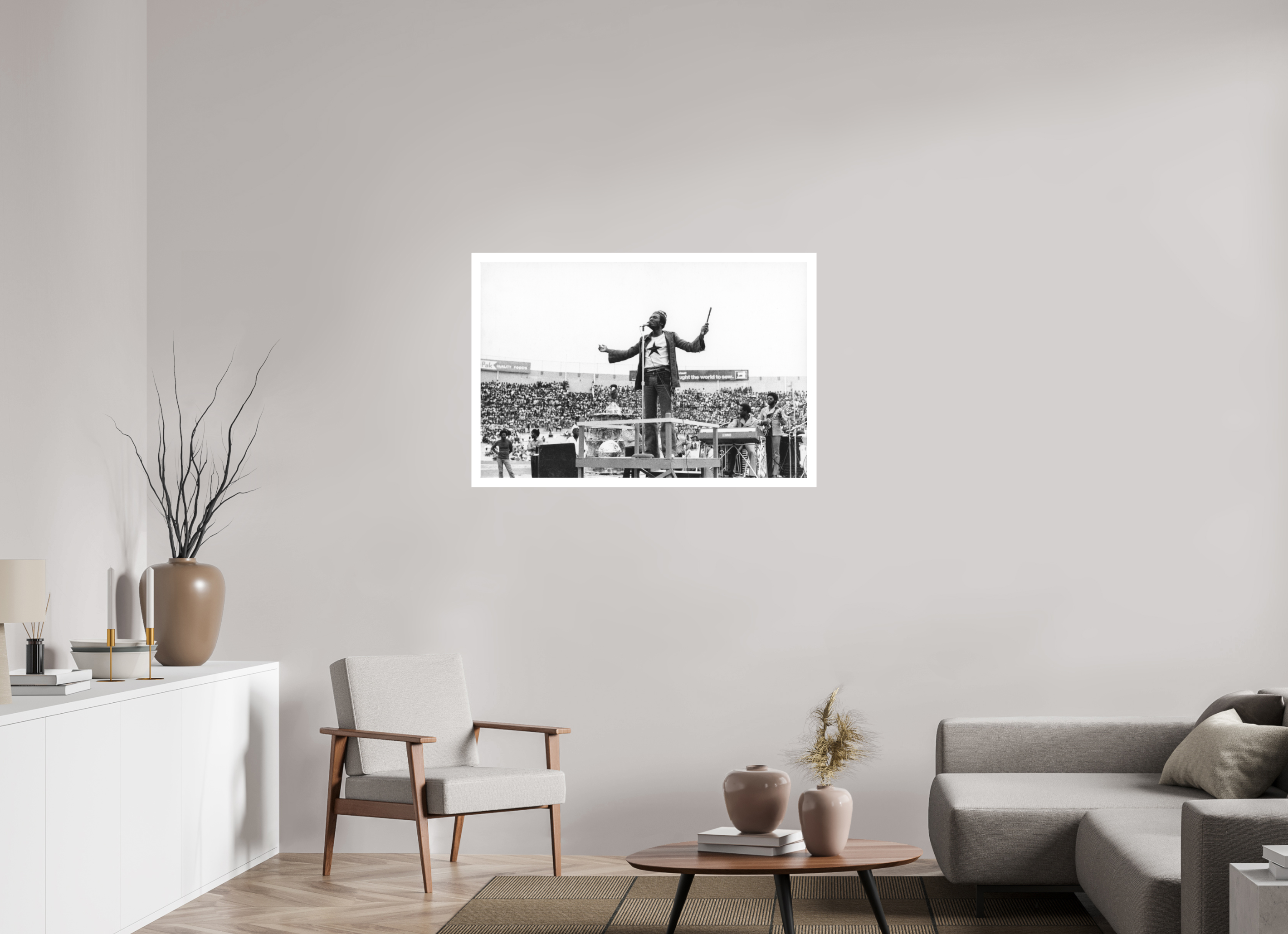 106 x 70 cm, Ilford B&W paper, matte 3 cm white border Jimmy Cliff