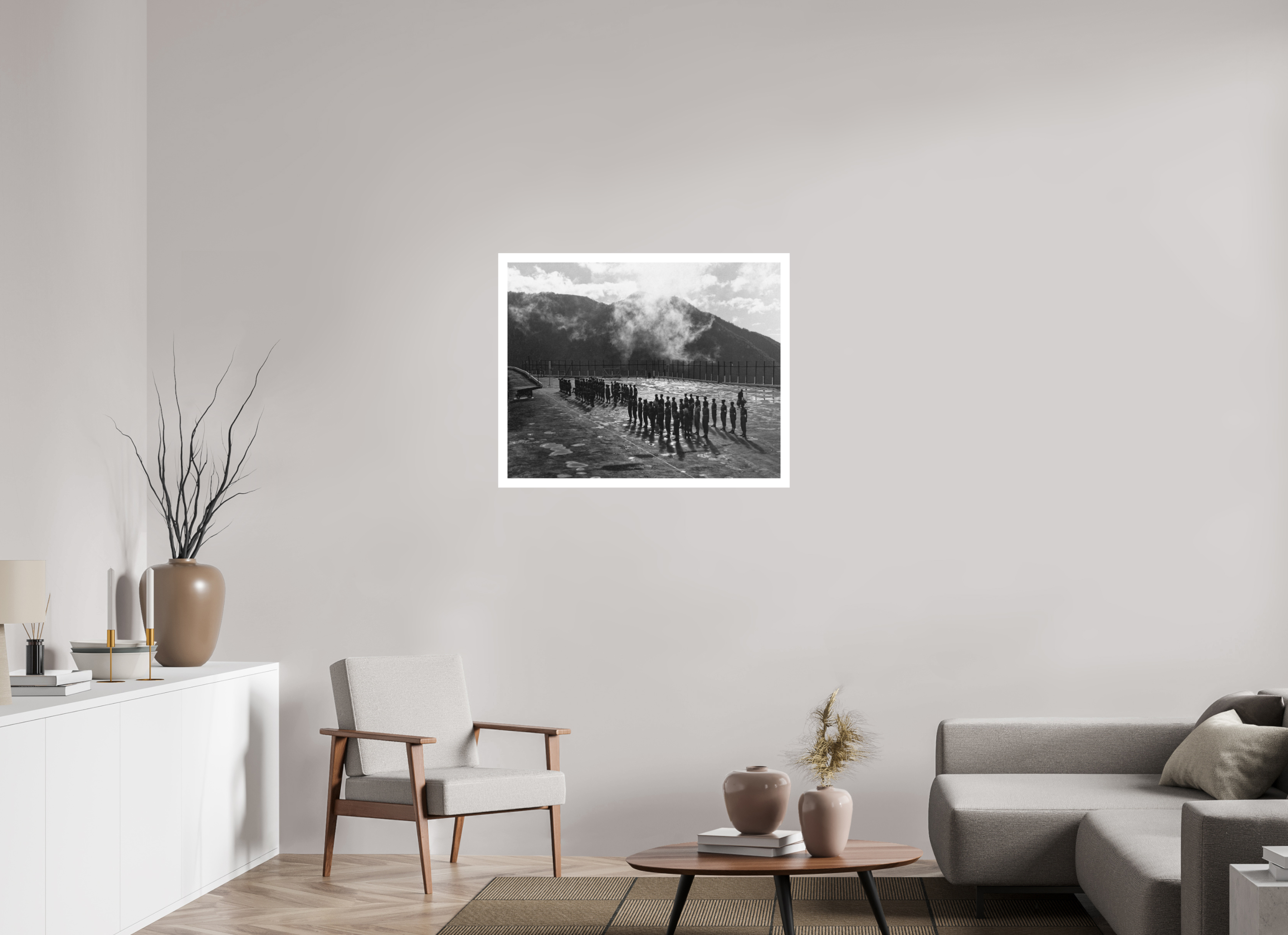 88.6 x 70 cm, Ilford B&W paper, matte 3 cm white border Jamaica Defence Force - Magnum Files