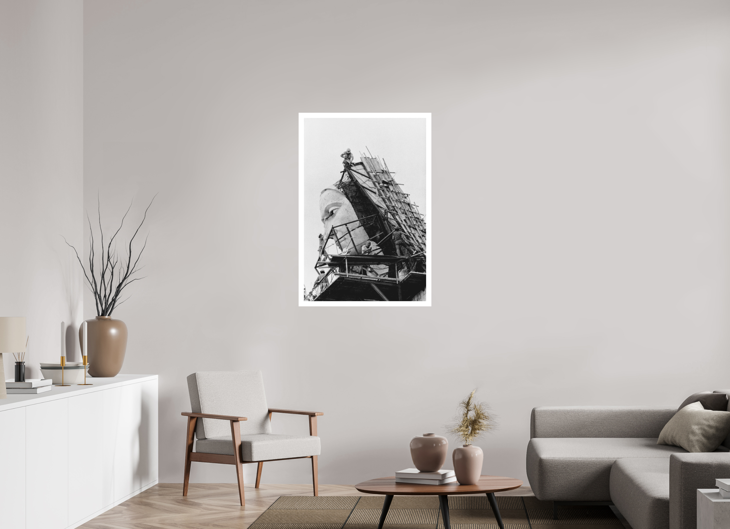 70 x 105 cm, Ilford B&W paper, matte 3 cm white border The Face of Peace