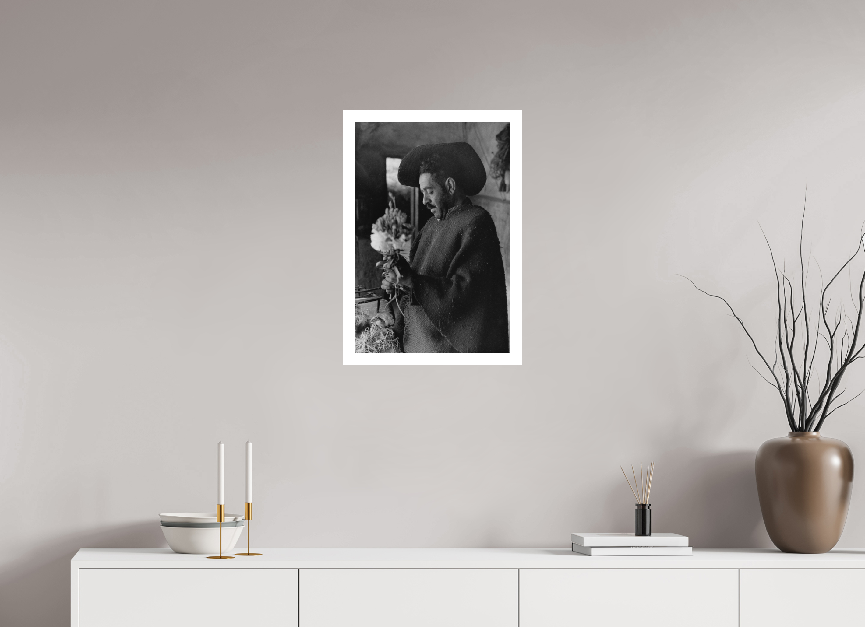 40 x 59.4 cm, Ilford B&W paper, matte 3 cm white border Intuitive Artist Venezuela