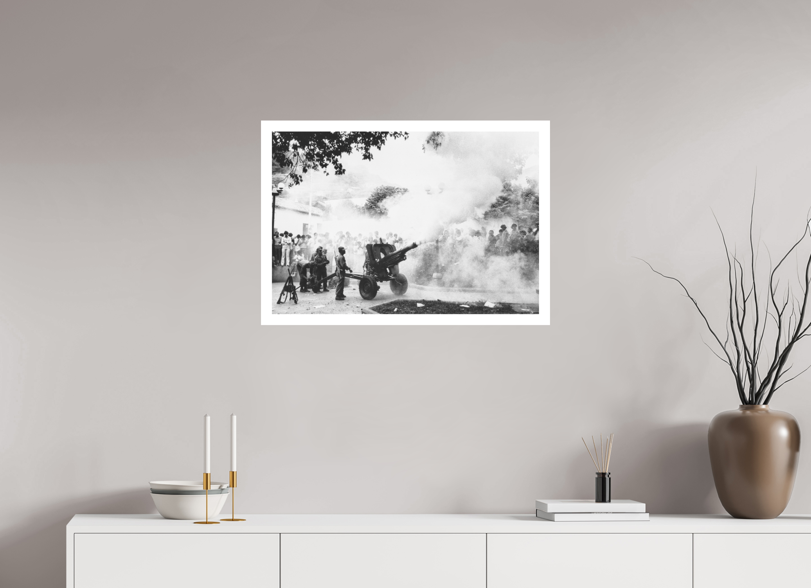 73.1 x 50 cm, Ilford B&W paper, matte 3 cm white border Military honours