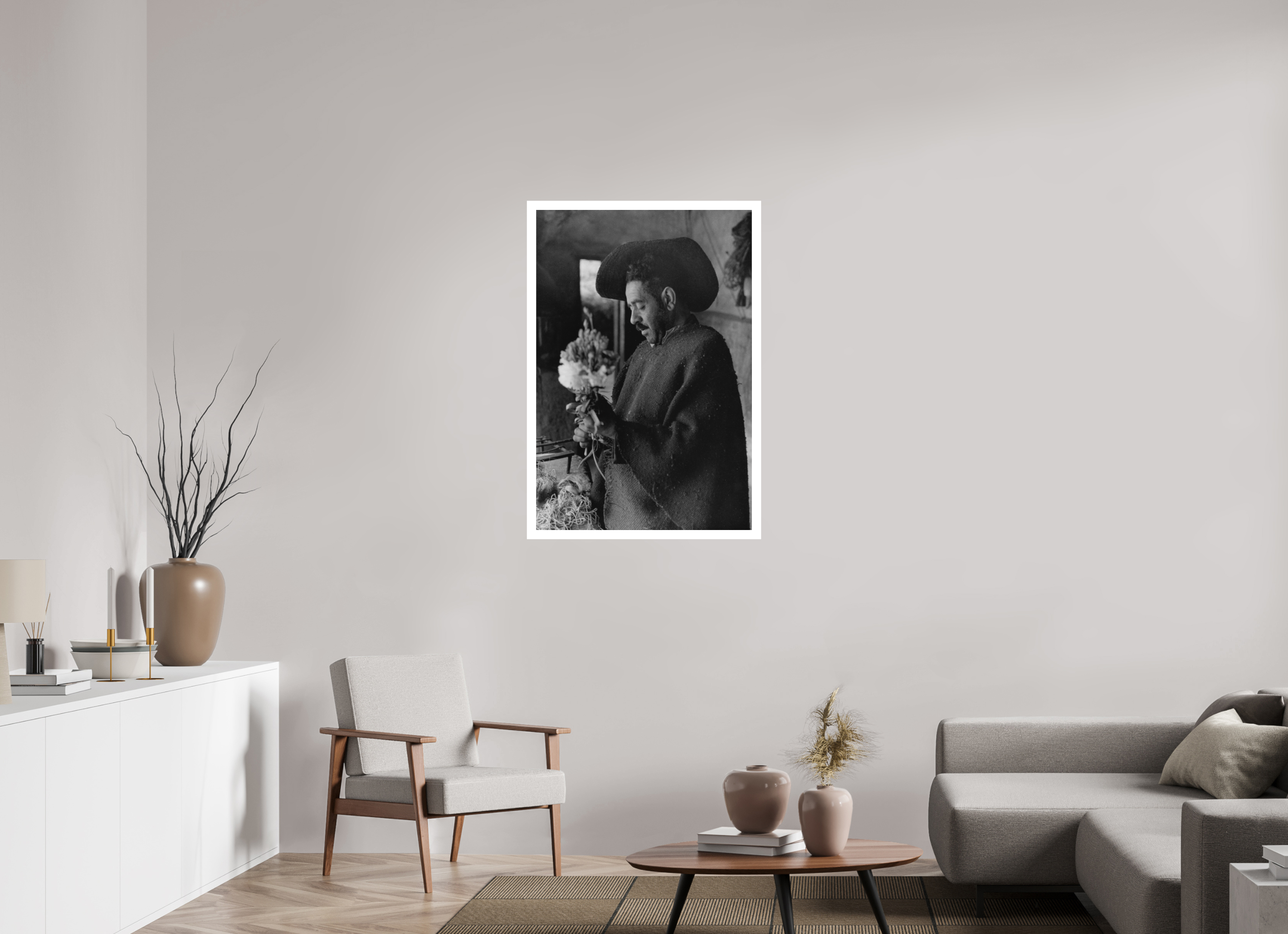 70 x 103.9 cm, Ilford B&W paper, matte 3 cm white border Intuitive Artist Venezuela