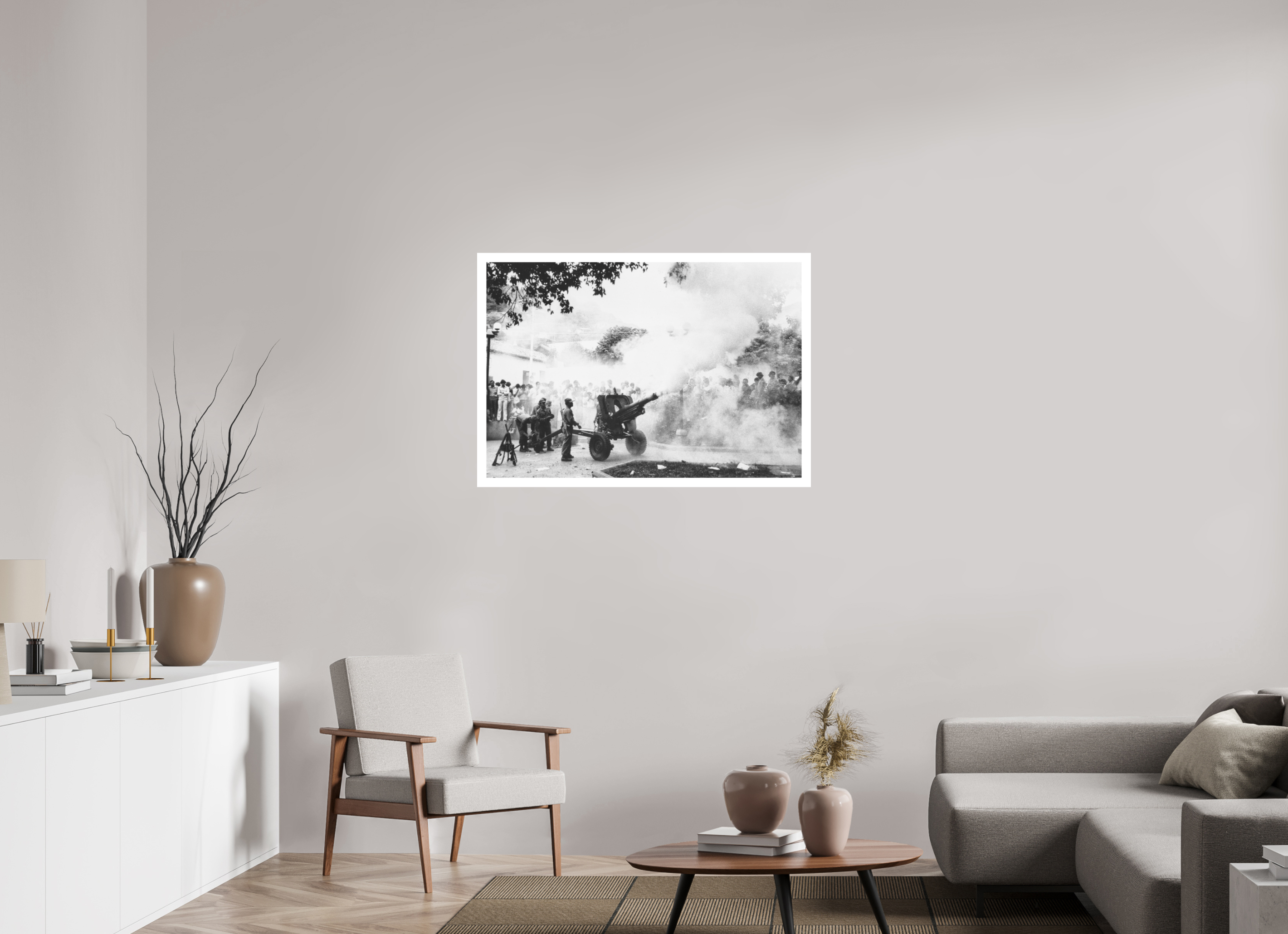 102.3 x 70 cm, Ilford B&W paper, matte 3 cm white border Military honours